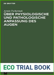 Uber physiologische und pathologische Anpassung des Augen: Ein Vortrag (German Edition)