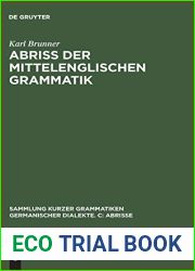 Abriss Der Mittelenglischen Grammatik