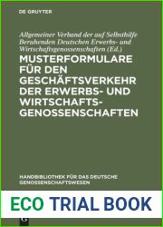 Musterformulare fur den Geschaftsverkehr der Erwerbs- und Wirtschaftsgenossenschaften