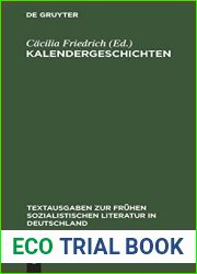 Kalendergeschichten (Textausgaben zur fruhen sozialistischen Literatur in Deutschland, 14) (German Edition)