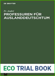 Professuren fur Auslanddeutschtum (German Edition)