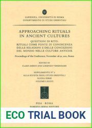 Approaching Rituals in Ancient Cultures. Questioni di rito