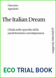 The Italian Dream. L|Italia nello specchio della paraletteratura contemporanea