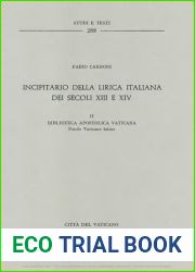 Incipitario della lirica italiana dei secoli XIII e XIV