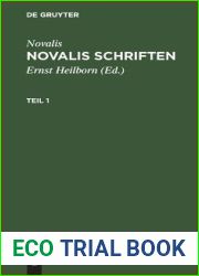 Novalis: Novalis Schriften. Teil 1 (German Edition)