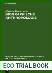 Biographische Anthropologie: Menschenbilder in Lebensgeschichtlicher Darstellung