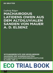 Machairodus latidens Owen aus dem altdiluvialen Sanden von Mauer a. d. Elsenz (Sitzungsberichte der Heidelberger Akademie der Wissenschaften Abt. A. … Wissenschaften, 1929, 7) (German Edition)