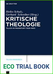 Kritische Theologie: Paul Tillich in Frankfurt (1929-1933) (Tillich Research, 8) (German Edition)