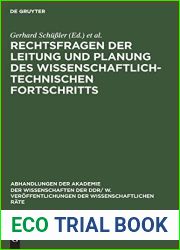 Rechtsfragen der Leitung und Planung des wissenschaftlich-technischen Fortschritts: Tagung des Rates fur staats- und rechtswissenschaftliche Forschung … Rate, 1978, 2) (German Edition)