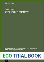 Geheime Texte: Jean Paul und die Musik (Quellen und Forschungen zur Literatur- und Kulturgeschichte, 17 (251)) (German Edition)