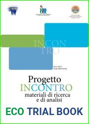 Progetto Incontro - materiali di ricerca e di anaisi