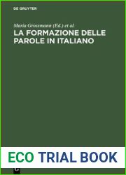 La formazione delle parole in italiano