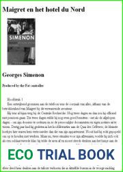 Maigret En Het Hotel Du Nord (Dutch Edition)