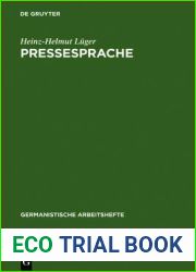 Pressesprache (Germanistische Arbeitshefte, 28) (German Edition)