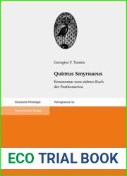 Quintus Smyrnaeus: Kommentar Zum Siebten Buch Der Posthomerica (Palingenesia, 110) (German Edition)