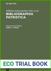 Bibliographia Patristica. Suppl. 1 Voces