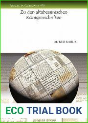 Zu Den Altabessinischen Konigsinschriften (Analecta Gorgiana) (German Edition)