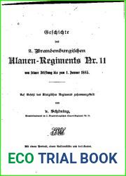 Geschichte des 2. Brandenburgischen Ulanen-Regiments Nr. 11 von seiner Stiftung bis zum 1. Januar 1885