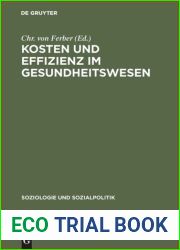 Kosten und Effizienz im Gesundheitswesen