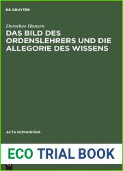 Das Bild des Ordenslehrers und die Allegorie des Wissens (Acta humaniora) (German Edition)