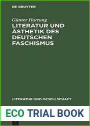 Literatur und Asthetik des deutschen Faschismus (Literatur und Gesellschaft) (German Edition)