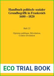 Handbuch politisch-sozialer Grundbegriffe in Frankreich 1680-1820