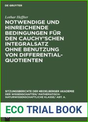 Notwendige und hinreichende Bedingungen fur den Cauchy|schen Integralsatz ohne Benutzung von Differentialquotienten: Seinem lieben Freunde Oskar Bolza … Wissenschaften, 1932, 5) (German Edition)