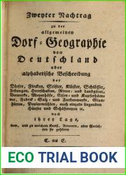 Zweyter Nachtrag zu der Allgemeinen Dorf-Geographie von