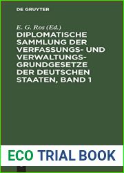 Diplomatische Sammlung der Verfassungs- und Verwaltungsgrundgesetze der deutschen Staaten, Band 1 (German Edition)