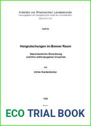 Hangrutschungen im Bonner Raum - Naturraumliche Einordnung und ihre anthropogenen Ursachen