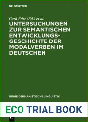 Untersuchungen zur semantischen Entwicklungsgeschichte der Modalverben im Deutschen