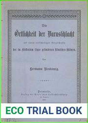 Die Ortlichkeit der Varusschlacht mit einem vollstandigen