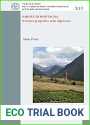 Parole Di Montagna: Il Lessico Geografico Nelle Alpi Cozie (Publications de L|Association Internationale D|Etudes Occita) (Italian and Occitan Edition)