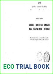 Soggetto e oggeto del conoscere nella filosofia antica e medievale