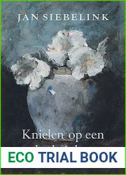Knielen op een bed violen