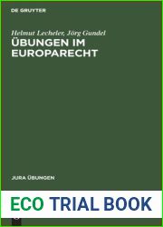 Ubungen im Europarecht (Jura Ubungen) (German Edition)