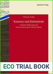 Komma und Kathedrale: Tradition, Bedeutung und Herausforderung der Leibniz-Edition (German Edition)