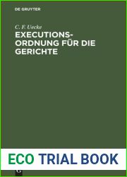 Executions-Ordnung fur die Gerichte