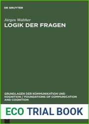 Logik der Fragen (Grundlagen der Kommunikation und Kognition Foundations of Communication and Cognition) (German Edition)