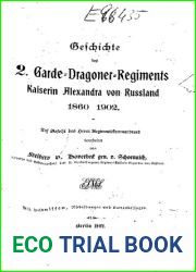 Geschichte des 2. Garde-Dragoner-Regiments Kaiserin Alexandra von Russland 1860 - 1902