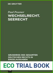 Wechselrecht. Seerecht (Grundriss des gesamten deutschen Rechts in Einzelausgaben, 7) (German Edition)