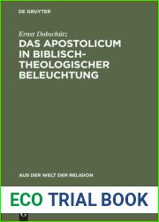Das Apostolicum in Biblisch-Theologischer Beleuchtung
