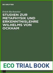 Studien zur Metaphysik und Erkenntnislehre Wilhelms von Ockham (German Edition)