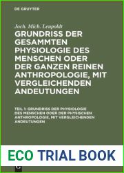 Grundriss der gesammten Physiologie des Menschen oder der ganzen reinen Anthropologie