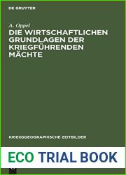 Die wirtschaftlichen Grundlagen der kriegfuhrenden Machte (Kriegsgeographische Zeitbilder, 1) (German Edition)