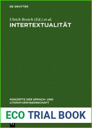Intertextualitat: Formen, Funktionen, anglistische Fallstudien (Konzepte der Sprach- und Literaturwissenschaft, 35) (German Edition)