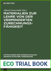 Materialien zur Lehre von der verminderten Zurechnungsfahigkeit (Mitteilungen der Internationalen Kriminalistischen Vereinigung, 11(Beil.)) (German Edition)
