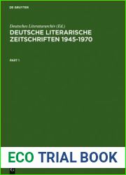 Deutsche Literarische Zeitschriften 1945-1970: Ein Repertorium (German Edition)