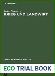Krieg und Landwirt (Deutsche Kriegsschriften, 27) (German Edition)