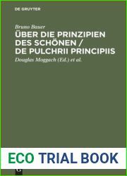 Uber die Prinzipien des Schonen De pulchrii principiis